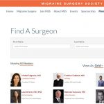 Mabel Falguera en la Migraine Surgery Society